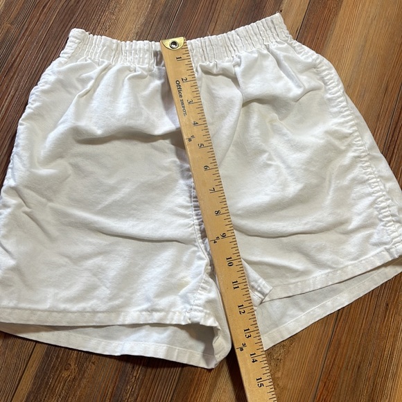 50s 70s Gym Shorts Mens White Medium Classic Cotton Permanent Press PE Class Vtg - Picture 6 of 10